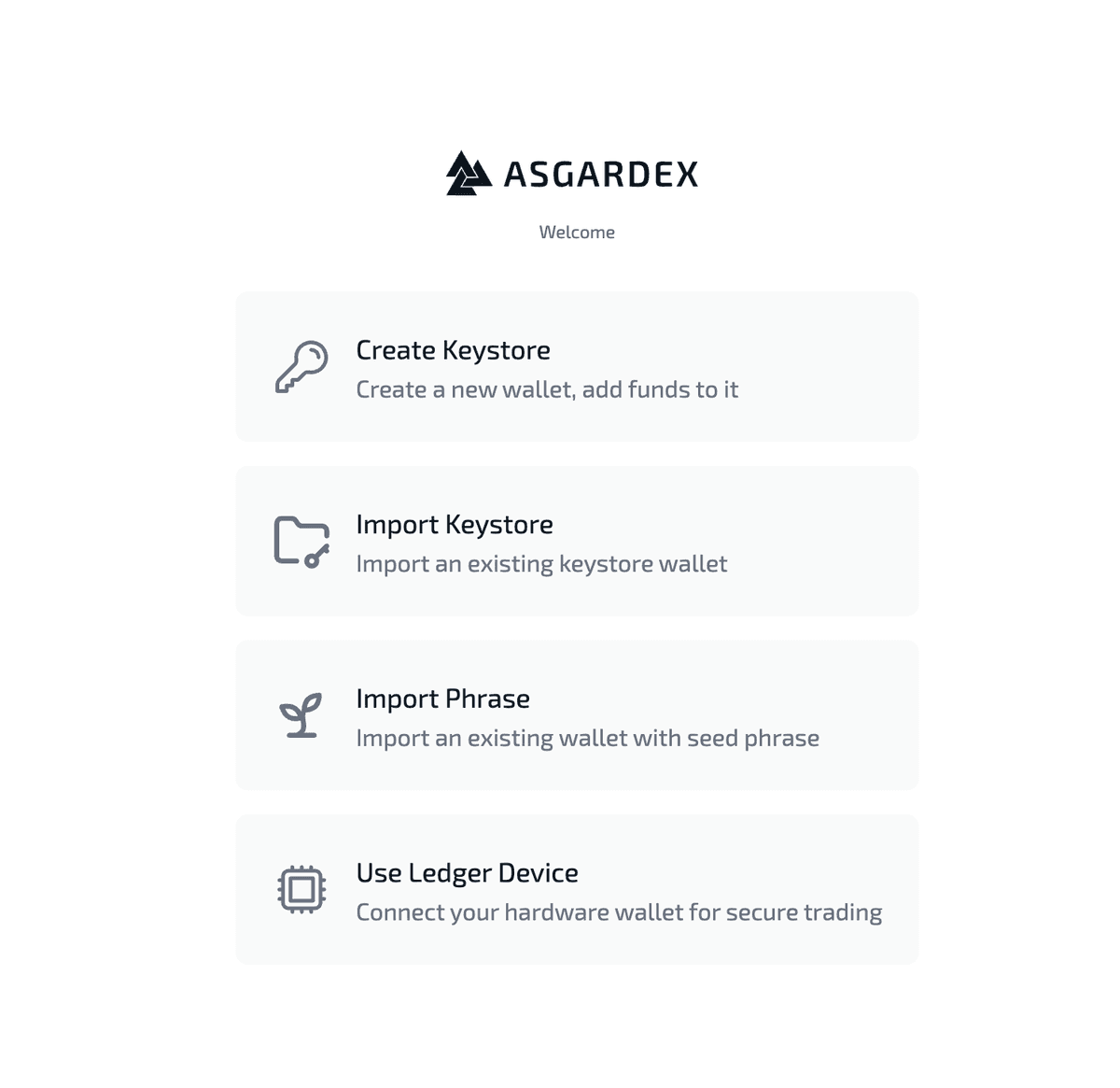 Create or Import Wallet screenshot
